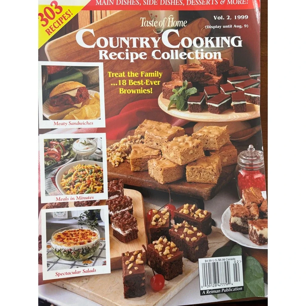 Vtg Taste of Home Recipe Collection 4 Pc Cookbooks Grilling Bread Bonanza Cheese